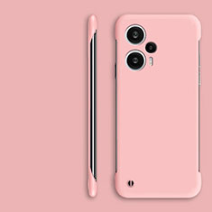 Hard Rigid Plastic Matte Finish Frameless Case Back Cover for Xiaomi Poco F5 5G Pink