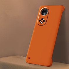 Hard Rigid Plastic Matte Finish Frameless Case Back Cover P01 for Huawei Honor 50 5G Orange