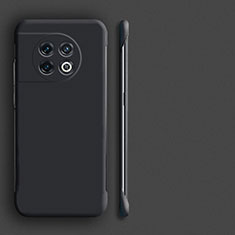 Hard Rigid Plastic Matte Finish Frameless Case Back Cover P01 for OnePlus 11 5G Black