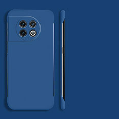 Hard Rigid Plastic Matte Finish Frameless Case Back Cover P01 for OnePlus 11 5G Blue