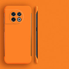 Hard Rigid Plastic Matte Finish Frameless Case Back Cover P01 for OnePlus 11 5G Orange
