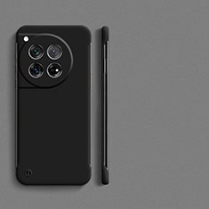 Hard Rigid Plastic Matte Finish Frameless Case Back Cover P01 for OnePlus 12 5G Black