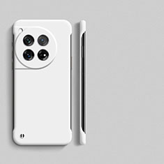 Hard Rigid Plastic Matte Finish Frameless Case Back Cover P01 for OnePlus 12R 5G White