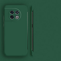 Hard Rigid Plastic Matte Finish Frameless Case Back Cover P01 for OnePlus Ace 2 5G Midnight Green