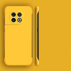Hard Rigid Plastic Matte Finish Frameless Case Back Cover P01 for OnePlus Ace 2 5G Yellow