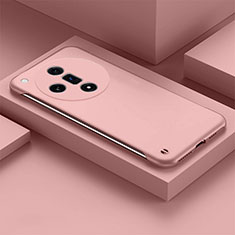 Hard Rigid Plastic Matte Finish Frameless Case Back Cover P01 for Oppo Find X7 5G Pink