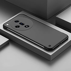 Hard Rigid Plastic Matte Finish Frameless Case Back Cover P01 for Oppo Find X7 Ultra 5G Black