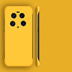 Hard Rigid Plastic Matte Finish Frameless Case Back Cover P01 for Xiaomi Mi 13 Ultra 5G Yellow