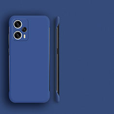 Hard Rigid Plastic Matte Finish Frameless Case Back Cover P01 for Xiaomi Poco F5 5G Blue
