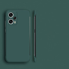 Hard Rigid Plastic Matte Finish Frameless Case Back Cover P01 for Xiaomi Poco F5 5G Midnight Green