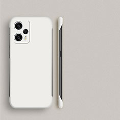 Hard Rigid Plastic Matte Finish Frameless Case Back Cover P01 for Xiaomi Poco F5 5G White