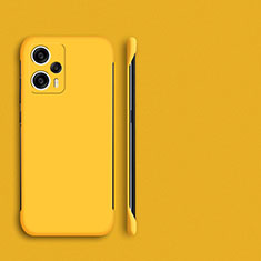 Hard Rigid Plastic Matte Finish Frameless Case Back Cover P01 for Xiaomi Poco F5 5G Yellow