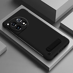 Hard Rigid Plastic Matte Finish Frameless Case Back Cover P03 for OnePlus 12R 5G Black