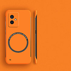 Hard Rigid Plastic Matte Finish Frameless Case Back Cover with Mag-Safe Magnetic for Huawei Honor 100 5G Orange
