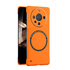 Hard Rigid Plastic Matte Finish Frameless Case Back Cover with Mag-Safe Magnetic for Huawei Mate 60 Orange
