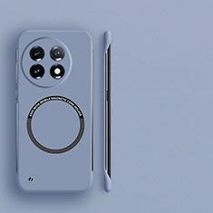 Hard Rigid Plastic Matte Finish Frameless Case Back Cover with Mag-Safe Magnetic for OnePlus 11 5G Lavender Gray