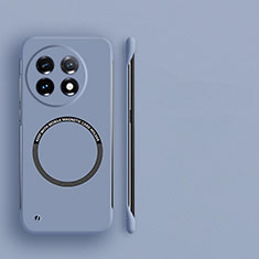 Hard Rigid Plastic Matte Finish Frameless Case Back Cover with Mag-Safe Magnetic for OnePlus 11R 5G Lavender Gray