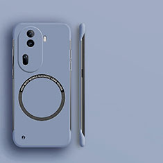 Hard Rigid Plastic Matte Finish Frameless Case Back Cover with Mag-Safe Magnetic for Oppo Reno11 Pro 5G Lavender Gray