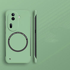 Hard Rigid Plastic Matte Finish Frameless Case Back Cover with Mag-Safe Magnetic for Oppo Reno11 Pro 5G Matcha Green