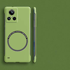 Hard Rigid Plastic Matte Finish Frameless Case Back Cover with Mag-Safe Magnetic for Realme GT Neo3 5G Green