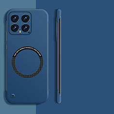 Hard Rigid Plastic Matte Finish Frameless Case Back Cover with Mag-Safe Magnetic for Xiaomi Mi 14 Pro 5G Blue