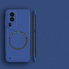 Hard Rigid Plastic Matte Finish Frameless Case Back Cover with Mag-Safe Magnetic S02 for Oppo Reno10 Pro+ Plus 5G Blue