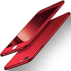 Hard Rigid Plastic Matte Finish Front and Back Case 360 Degrees for Apple iPhone 6S Plus Red