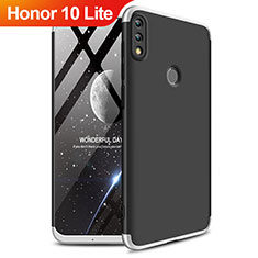 Hard Rigid Plastic Matte Finish Front and Back Case 360 Degrees for Huawei Honor 10 Lite Silver