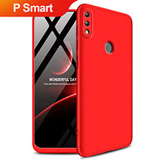 Hard Rigid Plastic Matte Finish Front and Back Case 360 Degrees Q01 for Huawei P Smart (2019) Red