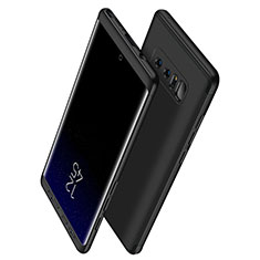 Hard Rigid Plastic Matte Finish Front and Back Case 360 Degrees Q01 for Samsung Galaxy Note 8 Black