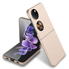 Hard Rigid Plastic Matte Finish Front and Back Cover Case 360 Degrees AC5 for Huawei Pocket S Gold