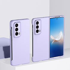 Hard Rigid Plastic Matte Finish Front and Back Cover Case 360 Degrees BH1 for Huawei Honor Magic Vs2 5G Purple