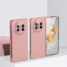 Hard Rigid Plastic Matte Finish Front and Back Cover Case 360 Degrees BH1 for Huawei Mate X3 Rose Gold