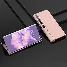 Hard Rigid Plastic Matte Finish Front and Back Cover Case 360 Degrees BH1 for Huawei Mate Xs 2 Rose Gold