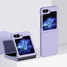 Hard Rigid Plastic Matte Finish Front and Back Cover Case 360 Degrees BH3 for Samsung Galaxy Z Flip5 5G Purple