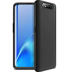 Hard Rigid Plastic Matte Finish Front and Back Cover Case 360 Degrees C01 for Samsung Galaxy A90 4G Black