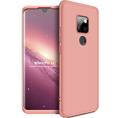 Hard Rigid Plastic Matte Finish Front and Back Cover Case 360 Degrees F01 for Huawei Mate 20 Rose Gold