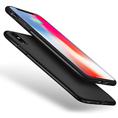 Hard Rigid Plastic Matte Finish Front and Back Cover Case 360 Degrees for Apple iPhone X Black