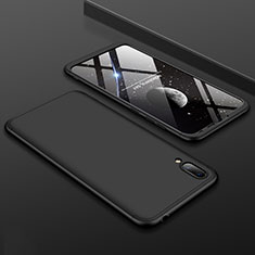 Hard Rigid Plastic Matte Finish Front and Back Cover Case 360 Degrees for Huawei Enjoy 9 Black