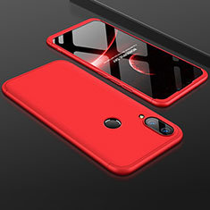 Hard Rigid Plastic Matte Finish Front and Back Cover Case 360 Degrees for Huawei Enjoy 9 Plus Red
