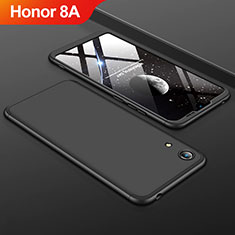 Hard Rigid Plastic Matte Finish Front and Back Cover Case 360 Degrees for Huawei Honor 8A Black