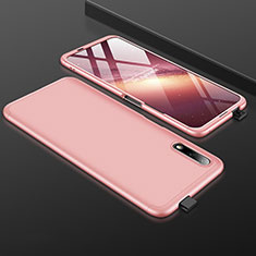 Hard Rigid Plastic Matte Finish Front and Back Cover Case 360 Degrees for Huawei Honor 9X Rose Gold