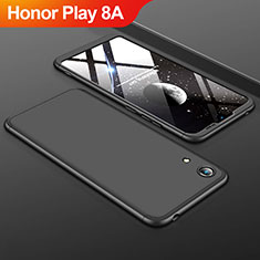 Hard Rigid Plastic Matte Finish Front and Back Cover Case 360 Degrees for Huawei Honor Play 8A Black