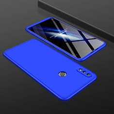 Hard Rigid Plastic Matte Finish Front and Back Cover Case 360 Degrees for Huawei Honor V10 Lite Blue