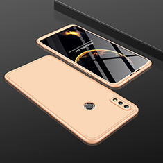 Hard Rigid Plastic Matte Finish Front and Back Cover Case 360 Degrees for Huawei Honor V10 Lite Gold