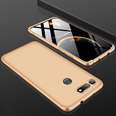 Hard Rigid Plastic Matte Finish Front and Back Cover Case 360 Degrees for Huawei Honor V20 Gold