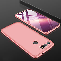 Hard Rigid Plastic Matte Finish Front and Back Cover Case 360 Degrees for Huawei Honor V20 Rose Gold