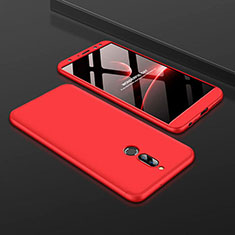 Hard Rigid Plastic Matte Finish Front and Back Cover Case 360 Degrees for Huawei Mate 10 Lite Red