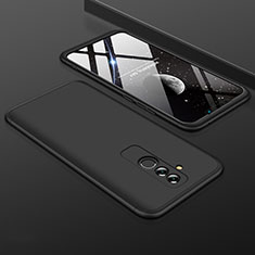Hard Rigid Plastic Matte Finish Front and Back Cover Case 360 Degrees for Huawei Mate 20 Lite Black