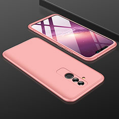 Hard Rigid Plastic Matte Finish Front and Back Cover Case 360 Degrees for Huawei Mate 20 Lite Rose Gold